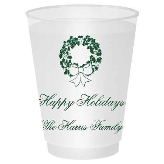 Traditional Wreath Shatterproof Cups